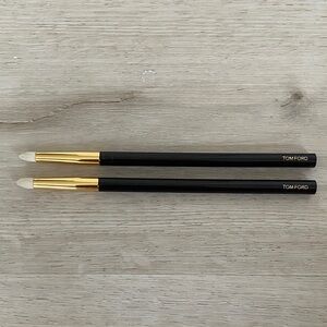 Tom Ford Black and Gold Eye Brushes
